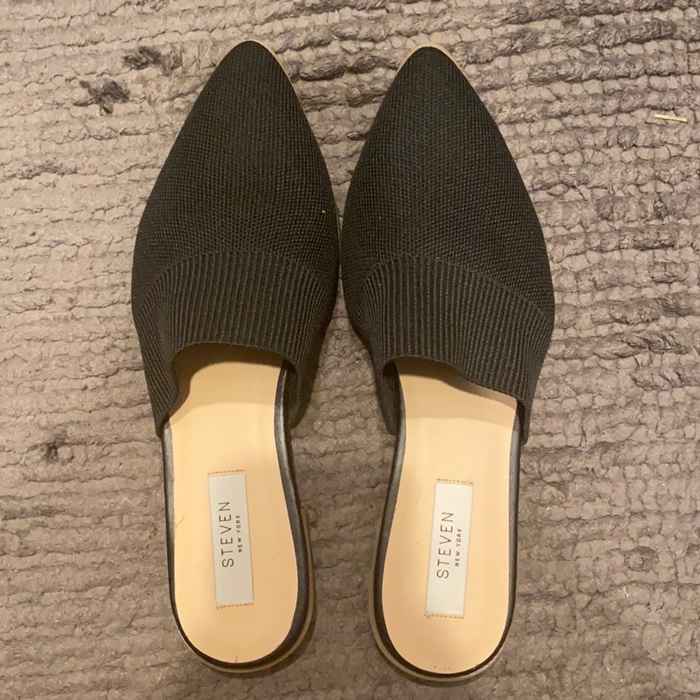 Brand new never worn black mules